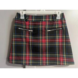 Seek The Label Womens Mini Plaid Skirt Academia Bratz Clueless Size Small